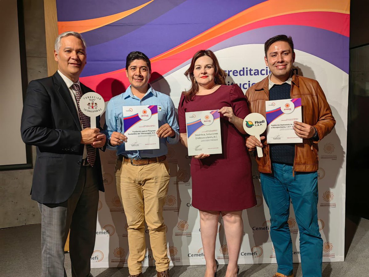 DeserticaAC's tweet photo. Por segunda ocasión, Desértica recibe la insignia de Institucionalidad y Transparencia, otorgada por Cemefi. Esta distinción proyecta la validez y regulación de las ONG hacia el exterior. https://t.co/wOvV1m7xgG