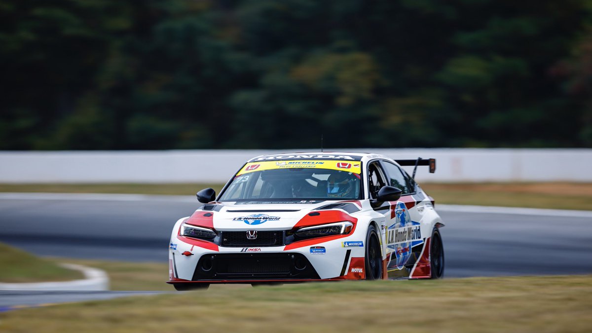 🇺🇸Mike Lamarra & Ryan Eversley finish P3 in TCR in the Road Atlanta #IMPC finale as @lahondaworld team-mates William Tally & Mat Pombo take P7.