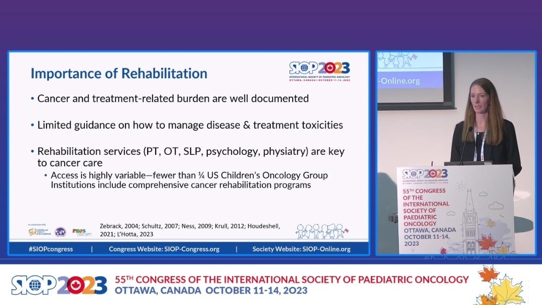 Abu Sidhanee (@thatphysioabu) on Twitter photo #SIOPcongress <a href="/SCN_SIOP/">Supportive Care Network SIOP</a> Supportive Care free paper session
Alison L'Hotta now up presenting Clinical practice guidelines & expert consensus recommendations for #rehabilitation among children with cancer
<a href="/WorldSIOP/">SIOP International</a>
#SIOP2023Ambassador #SIOPcongress <a href="/SCN_SIOP/">Supportive Care Network SIOP</a> Supportive Care free paper session
Alison L'Hotta now up presenting Clinical practice guidelines & expert consensus recommendations for #rehabilitation among children with cancer
<a href="/WorldSIOP/">SIOP International</a>
#SIOP2023Ambassador