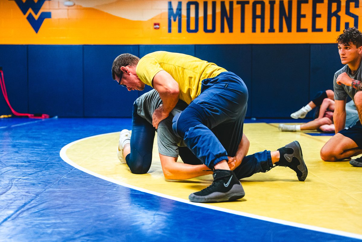 WVUWrestling's tweet photo. Always working. #HailWV https://t.co/orBFwsQXMm