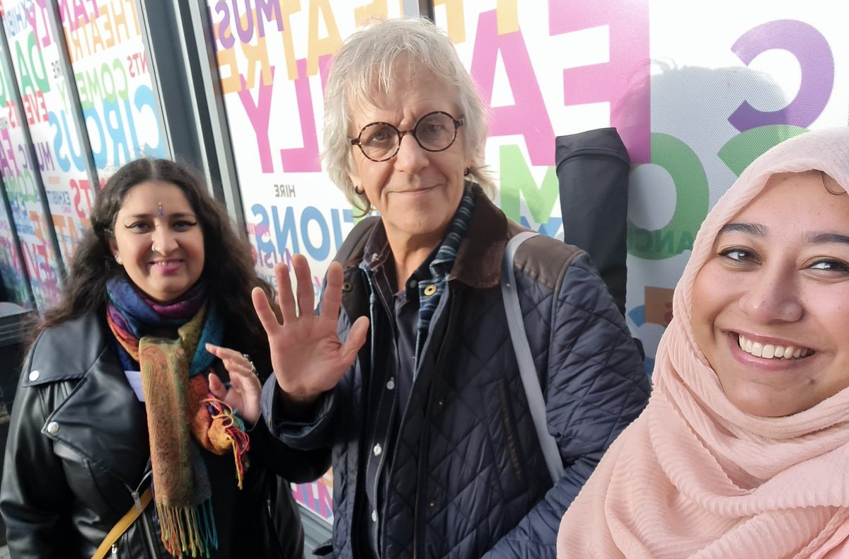 Sharleenshaha's tweet image. My self @satnamvocalist and Jon, attended the #CHWAConference2023 Representing @hoot and @musicinkirklees #KYOM23 project - Speak our Music, which was well received. Thank you @CHWAlliance for the space &amp;amp; the hard work you put into highlighting the importance of #creativehealth