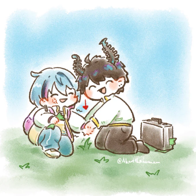 Part time grass toucher#RenZottoArt #DrawKyo 