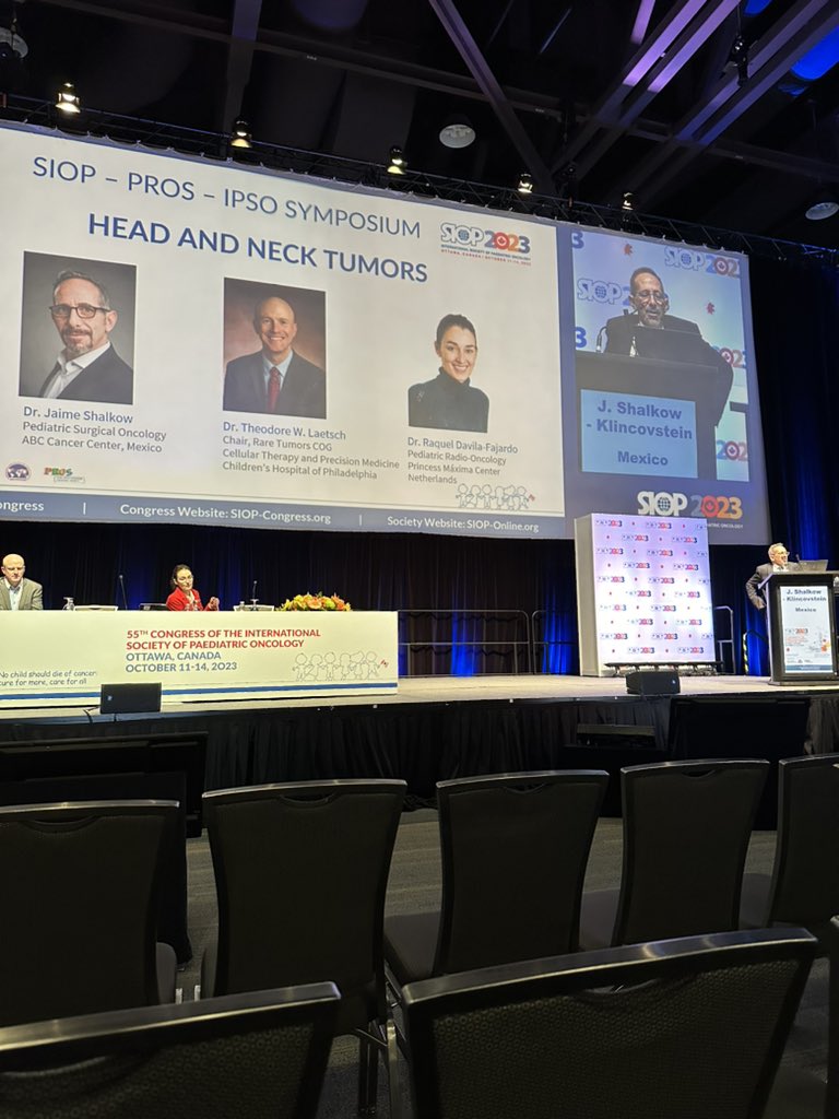 My mentor Dr. Jaime Shalkow alongside Dr. Raquel Dávila-Fajardo, and Dr. Theodore W. Laetsch in SIOP/PROS/IPSO Symposium- Head and Neck Tumors. 

#SIOPCongress
#SIOP2023Ambassador 
@WorldSIOP