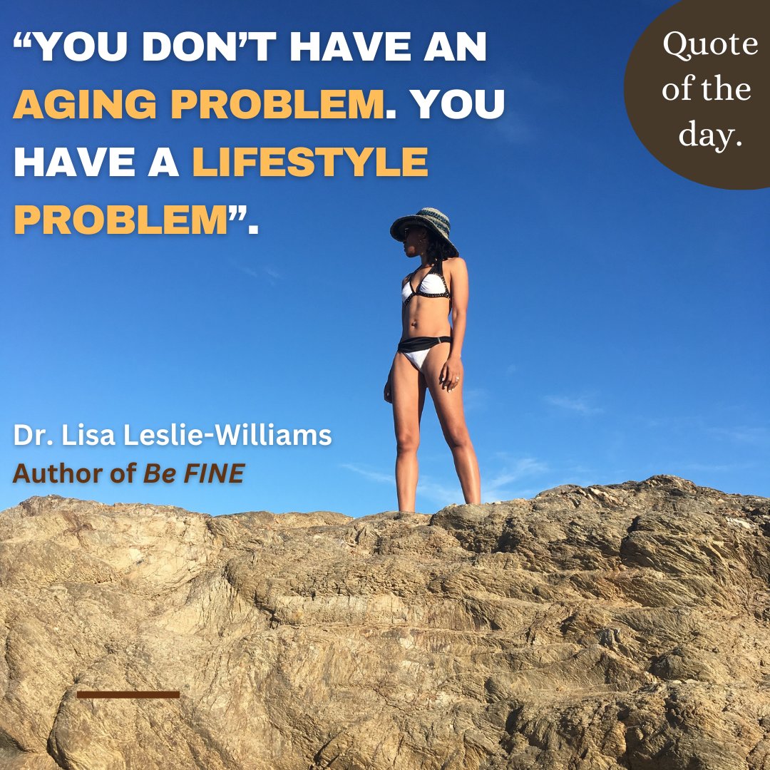 LisaLeslieW's tweet photo. As the years pass and things change (as they should), do those ailments have more to do with your age or your lifestyle? You don't have an aging problem, you have a lifestyle problem. https://t.co/6TY9xXQf4M