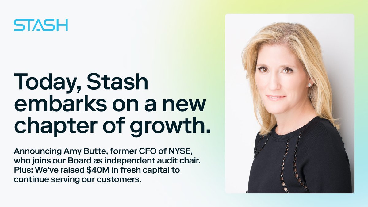 Big news at Stash! Welcome Amy Butte to the Stash Board of Directors, and announcing our new phase of growth with profitability in sight. Here’s more. → stash-app.visitlink.me/tJiwfi