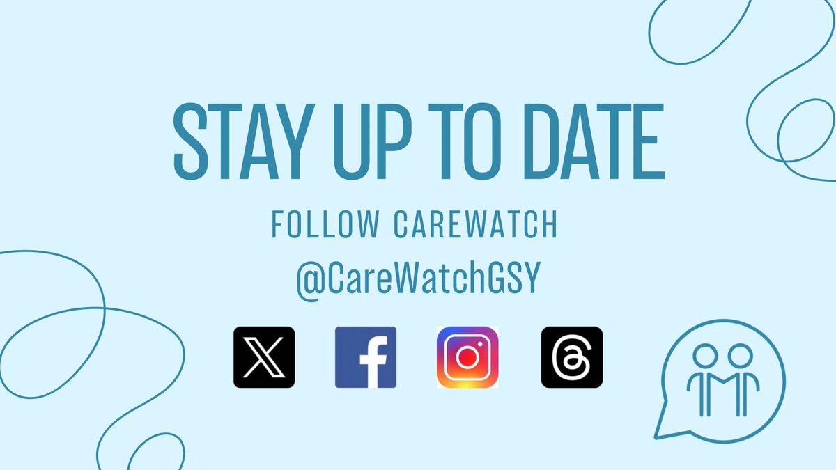 CareWatch is also on Instagram, Threads, and Facebook. Stay connected with us for the latest news and updates from the panel and Health &amp; Social Care in Guernsey. Follow us at <a href="/CareWatchGSY/">CareWatch Guernsey</a> on Instagram and Threads, and at Facebook.com/CareWatchGSY