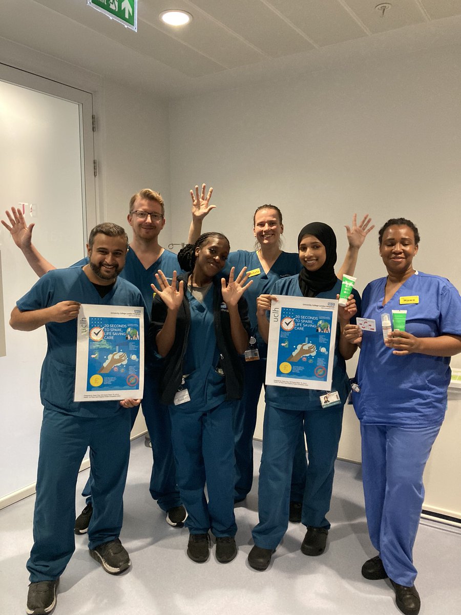 ipc_uclh's tweet photo. At @uclh we just couldn’t wait for  #InternationalInfectionPreventionWeek aka #IIPW so we’ve started early! 🤩✨ A massive shout out to our amazing Radiotherapy, Brachytherapy and Proton Beam colleagues for taking part in our enlightening refresher sessions  💙 #OneTeam 💎 https://t.co/rLFLajT7Kg