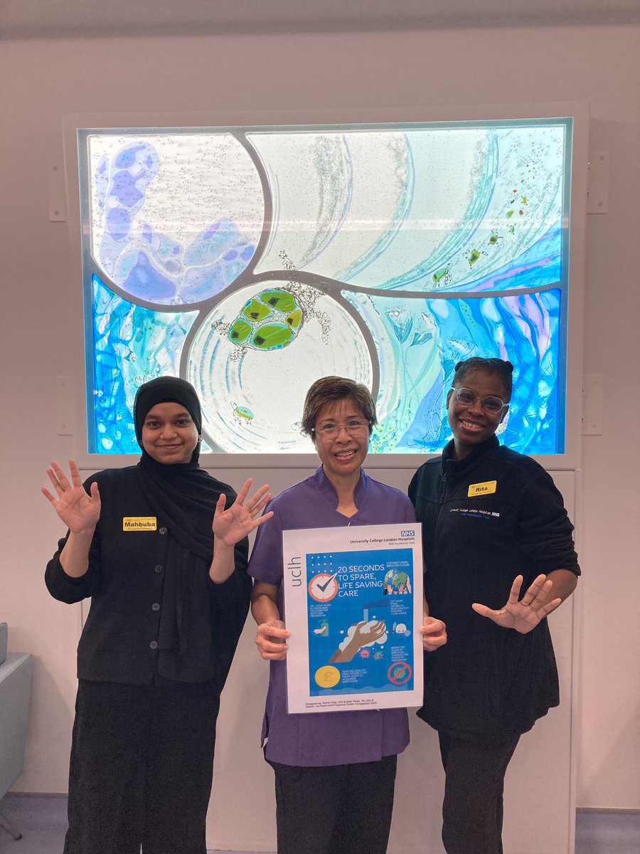 ipc_uclh's tweet photo. At @uclh we just couldn’t wait for  #InternationalInfectionPreventionWeek aka #IIPW so we’ve started early! 🤩✨ A massive shout out to our amazing Radiotherapy, Brachytherapy and Proton Beam colleagues for taking part in our enlightening refresher sessions  💙 #OneTeam 💎 https://t.co/rLFLajT7Kg