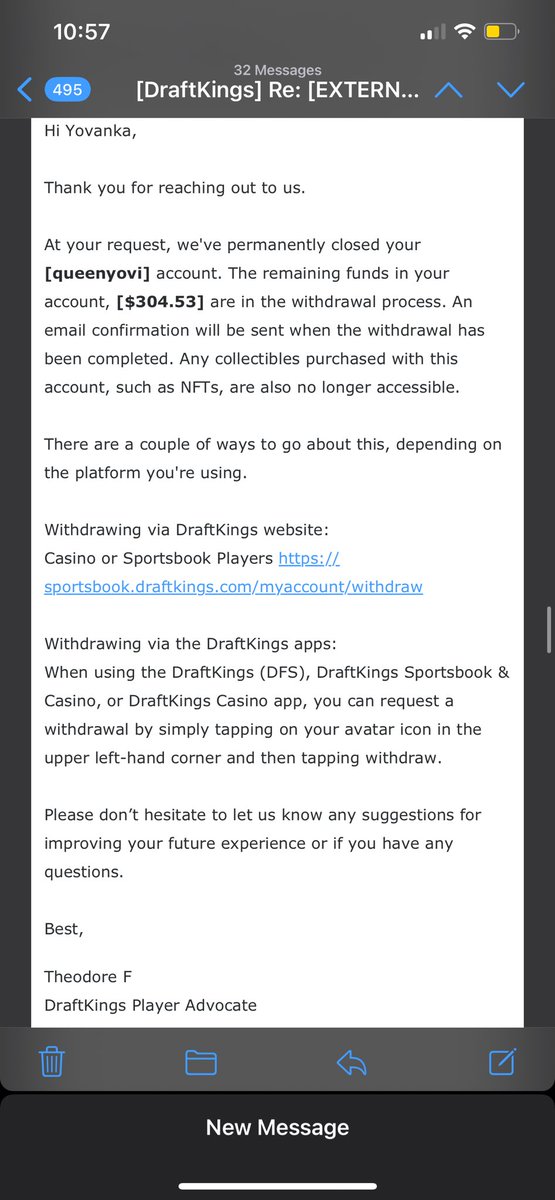 queenyovi's tweet photo. @DraftKings @DKSportsbook can you please send my money to me ? I have been interrogated to no end by your customer support team since August and I still haven’t been notified of when my check will be sent to me. https://t.co/YDnLHm6wqd