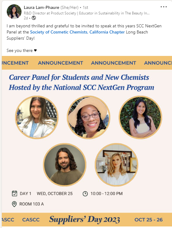 UToledoPharmacy's tweet photo. We are so proud of our active #UTAlumni from our #Cosmetic #Science and #FormulationDesign program.
#UToledo
#Cosmeticscience
#pharmacy
#UToledopharmacy https://t.co/PEzKQ7X5el