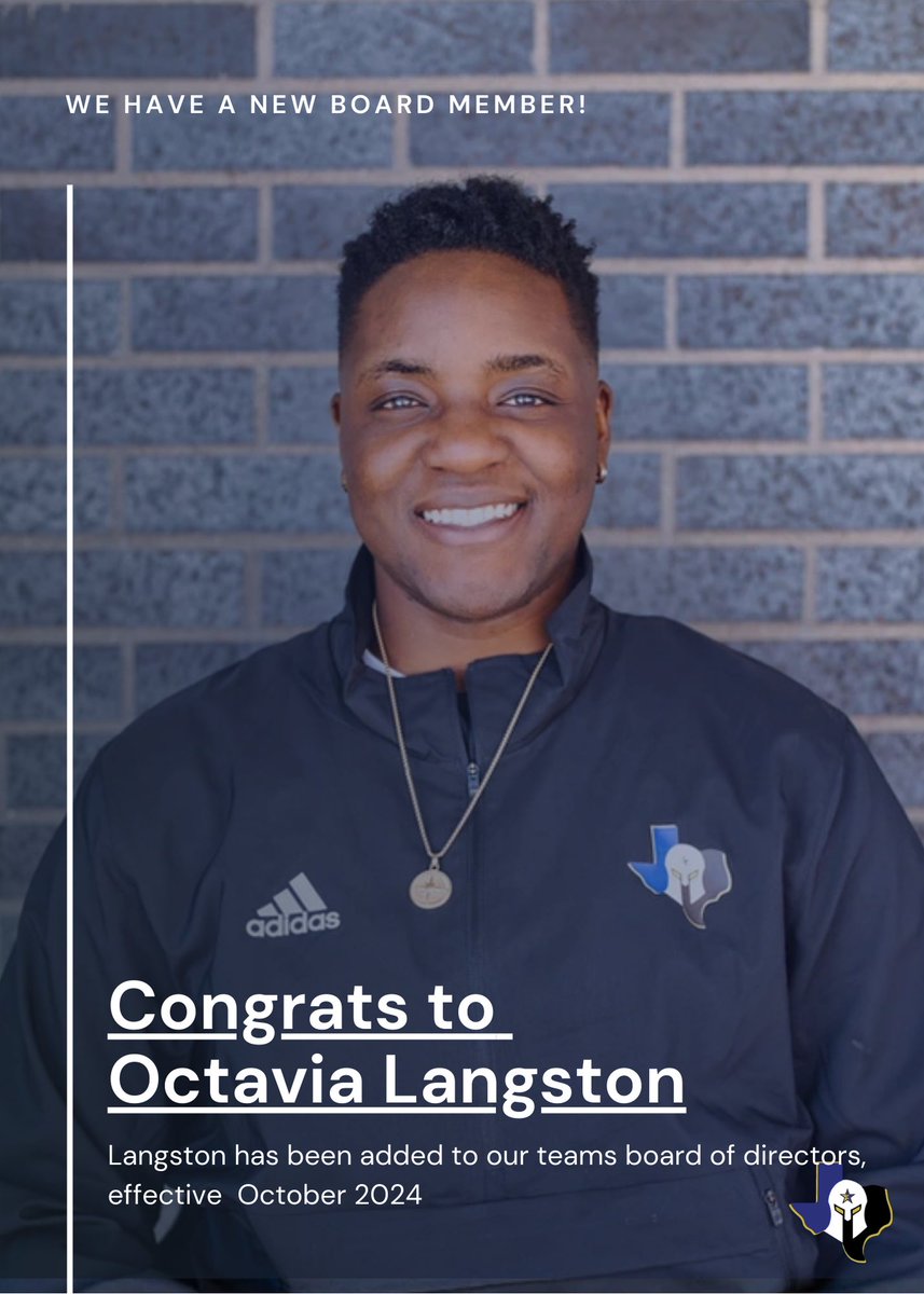 Texas Elite Spartans (@txelitefootball) on Twitter photo We excited to welcome two new board members, former <a href="/NFL/">NFL</a> player Charles Ali, <a href="/NFLAlumni/">NFL Alumni</a> x <a href="/Shiftnflflag/">@SHIFTNFLFLAG</a> , and former <a href="/wnfcfootball/">WNFCFootball</a> player turned TES coach Octavia Langston. We excited to welcome two new board members, former <a href="/NFL/">NFL</a> player Charles Ali, <a href="/NFLAlumni/">NFL Alumni</a> x <a href="/Shiftnflflag/">@SHIFTNFLFLAG</a> , and former <a href="/wnfcfootball/">WNFCFootball</a> player turned TES coach Octavia Langston.