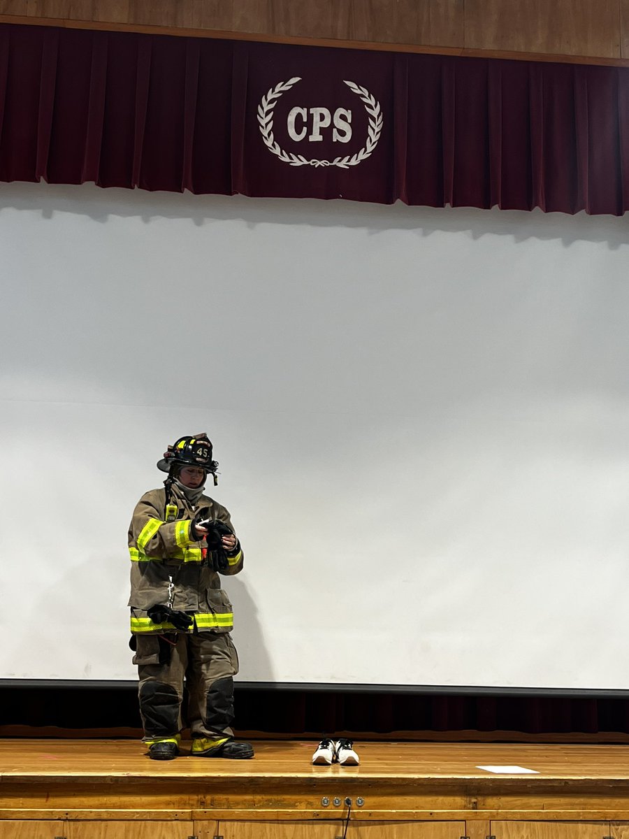 eveferro's tweet photo. A great big thank you once again to our Clinton Fire Department - FF Brown, FF Wintermute, FF Hendon, and FF Malecki for visiting CPS and sharing important fire safety tips and providing a tour of their fire engine for Fire Prevention week! Our Bulldogs LOVE IT! https://t.co/9Vhjq00COU