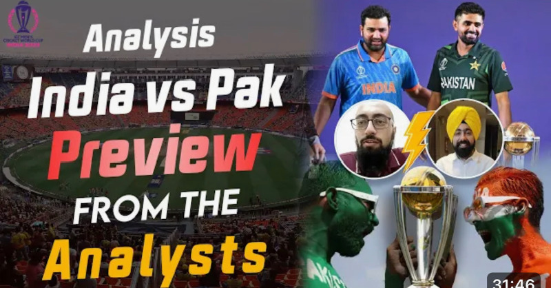 SadiRazaMD's tweet photo. I was joined by @gurkiratsgill and @Abdullah719_ from @grassrootscric to preview India vs Pakistan….A view of the matchup from the Analysts 🇵🇰 🇮🇳 https://t.co/EgKn1vjdju #CricketTwitter #CricketWorldCup #IndiaVsPakistan #CWC23 https://t.co/KER6vclwcL
