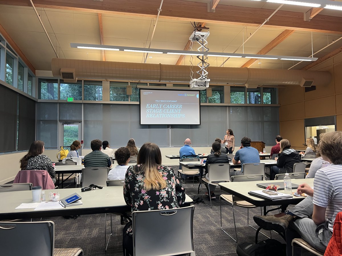 WestonSampson's tweet photo. At yesterday's @WEA_SC / #SCAWWA YP-Living the Water Life Workshop, @WestonSampson's Louise Koepele presented “Early Career Stage Client Relationships - Folly Beach SCIIP Grant,” focusing on the importance of building genuine relationships in our industry. https://t.co/KygDxT1fkA
