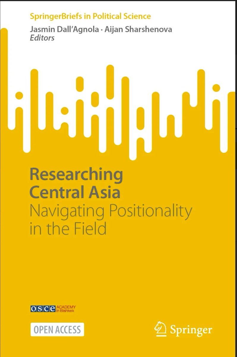 jazzdallagnola's tweet image. 📢To all #researchers, #policymakers, #practitioners, #businesspeople or #journalists researching #CentralAsia, check out @AijanCo  &amp;amp; my 🔥#OpenAccess 📖 funded by the @OSCE_Academy . @SpringerNature ➡️link.springer.com/book/10.1007/9…
@CA_Survey , @OxusSociety , @CESS_news , @BASEES