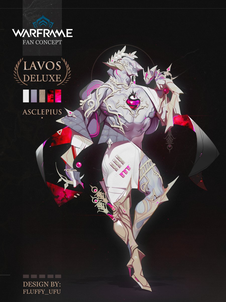 UfU_NomNim's tweet photo. Want to share my new Lavos Deluxe skin concept.  
- Asclepius -

Like before, if this skin becomes popular, I will work more on this! So please do like and share! Thank you so much ♥
#warframe #deluxe #fanart #TennoCreate #Lavos

(1/?) https://t.co/18VO1dg3ED