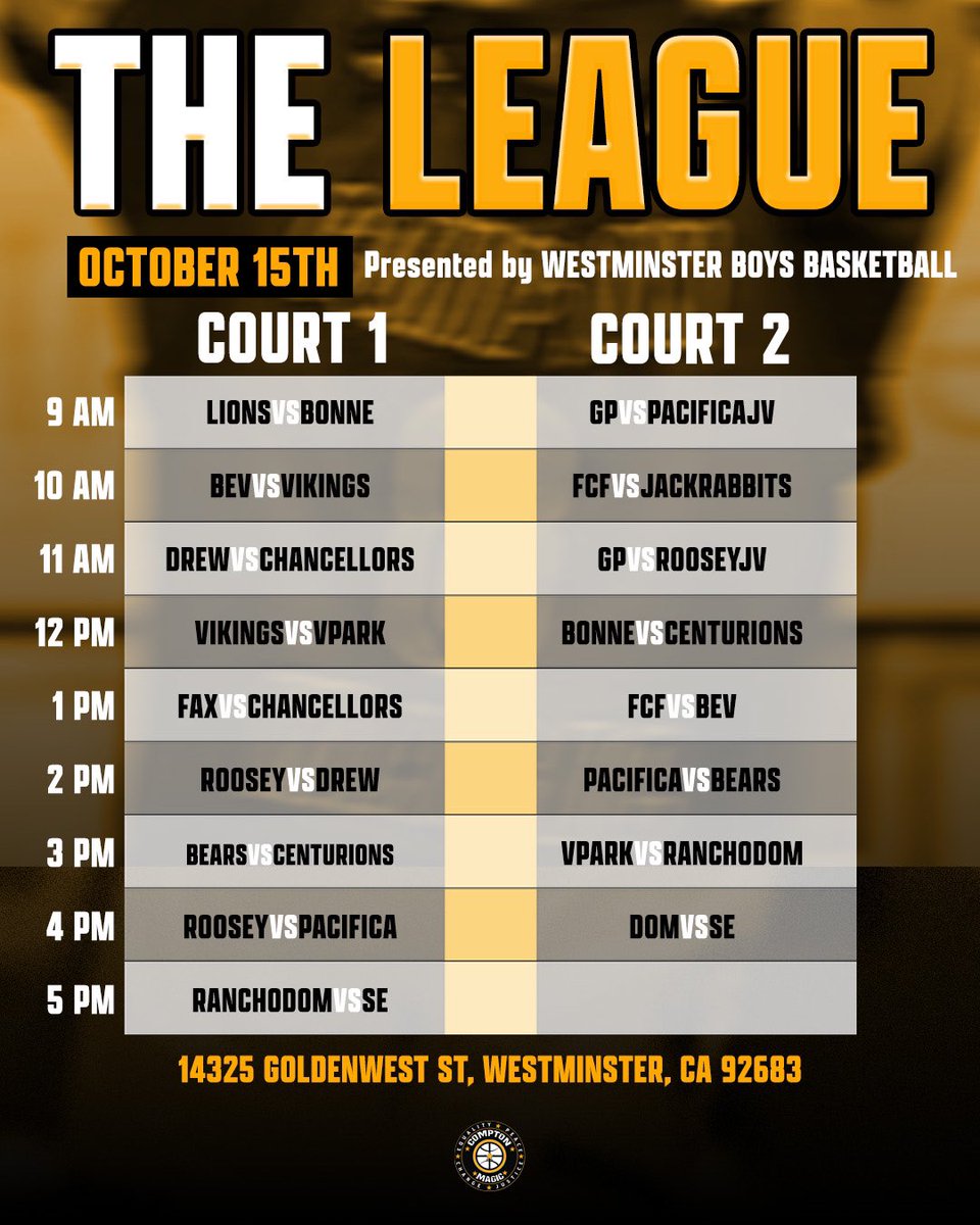 The LEAGUE!
Pull UP‼️ Sunday at Westminster. 
<a href="/WHSBoys_Bball/">WHSBoys_BBall</a> 
📸 <a href="/niquedunning/">Dominique Dunning</a> 
<a href="/isaacudoema/">Isaac</a> <a href="/rj_arvizu/">Ray Arvizu Jr.</a> <a href="/PeyHeyrani/">Peyman Heyrani</a> <a href="/aswright93/">A WRIGHT</a> <a href="/mamarosebball/">Rose Johnson</a> <a href="/DreDay_RV_Zoo/">Andres Arvizu</a> <a href="/DougJoseph/">Doug Joseph</a> <a href="/TheeCoachBreeze/">Breeze McDonald</a> <a href="/NarbonneHoops/">Narbonne Hoops</a> <a href="/GamepointNation/">Gamepoint Basketball</a> @LBPolyHoop <a href="/stbernardhoops/">@StBernardHoops</a> <a href="/FCFBasketball/">Zaiid Leflore</a> <a href="/KDBoysBB/">King/Drew B-Ball ✨🏀✨</a>