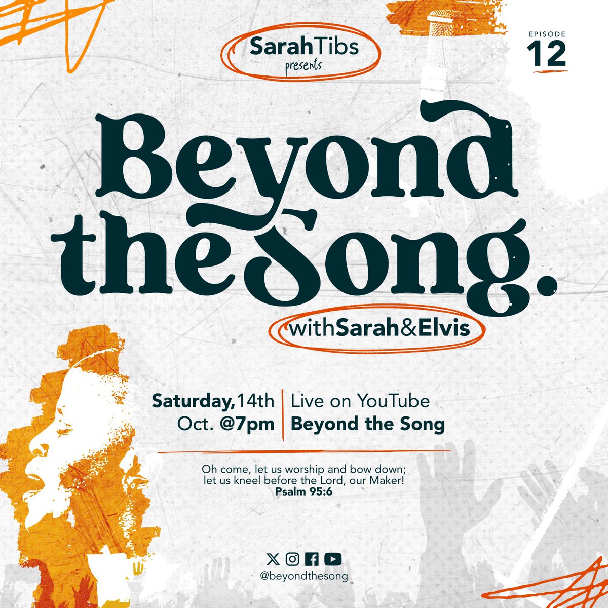 Join us Saturday 14th October as we go #BeyondtheSong to lead you in Worship to our Lord Jesus Christ..

Follow the link to subscribe youtu.be/Q1DRAsP9PYE