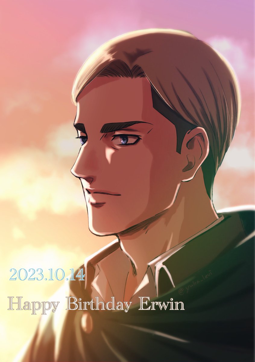yuka_levi's tweet image. エルヴィンお誕生日おめでとう🎂✨🎉

#エルヴィン生誕祭2023