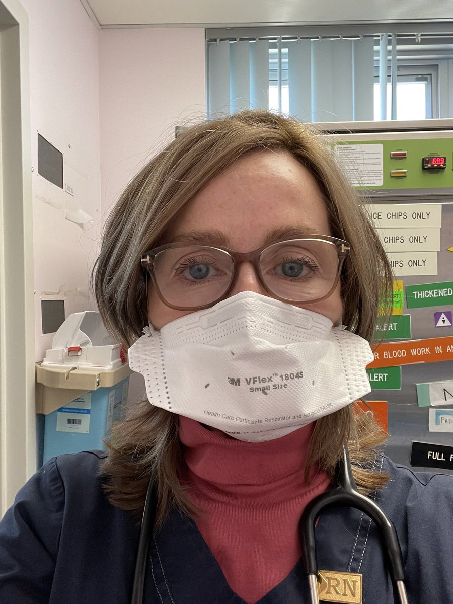 DebraLefebvre's tweet photo. I am proud to wear my #RN pin as an @RNAO member. I am tired today. We are working short & have heavy workloads. I am glad to have my professional organization that advocates & works hard for #competitivecompensation, better working conditions & safe patient care. #NurseTwitter https://t.co/mdINt7lY3U
