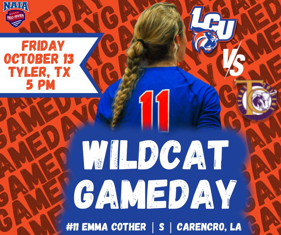 IT'S #WILDCATGAMEDAY
🏐 (9-6)
🆚 Texas College
📍 Tyler, TX
⏰ 5 PM
🖥antlersn.com/watch-1
📈tcsteersathletics.com/sports/wvball/…

#clawsup <a href="/LCU_Wildcats/">Louisiana Christian University Wildcats</a> <a href="/LC_University/">Louisiana Christian University</a> <a href="/RRACsports/">RRAC Sports</a> <a href="/KALBSports/">KALB Sports</a>