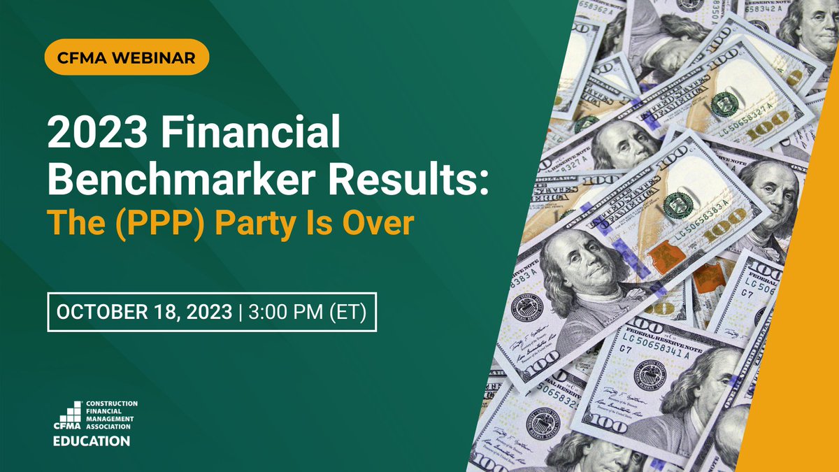 CFMA's tweet photo. Uncover the power of benchmarking in construction finance! This upcoming webinar on the 2023 Financial Benchmarker Survey is your gateway to vital insights. Register now to gain a competitive edge! ➤ https://t.co/JRM5LeWZnf https://t.co/mZYHPgmCCG