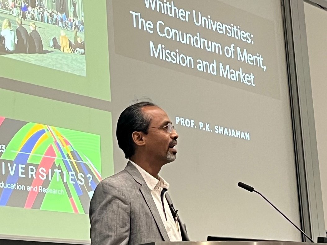 'You cannot qualify to QS Ranking - you do not have disciplinary institutes!' Are ranking and innovation at universities compatible? @pkshajahan28 gives thoughtprovoking keynote at European Reform University Alliance Summit #universities