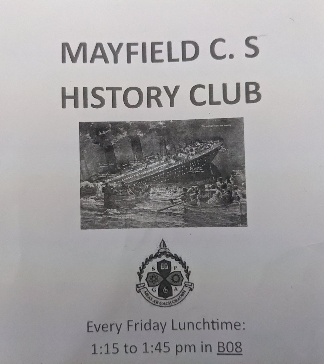 MayfieldHistory's tweet image. It was a lucky Friday 13th for our First Years today as @mayfieldcs History Club got off to an epic start . Today was all about Roman slavery and combat as the students watched and discussed"Gladiator". Curious minds were stimulated to the max...imus🫣😖🤣 #jchist #histedchatie