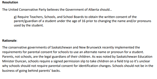 KevinNimmock's tweet photo. The list of resolutions that will be voted on during the UCP AGM in November is out.
https://t.co/wrlyfLD1p9
Here are a few: https://t.co/hTboN3aVR5
