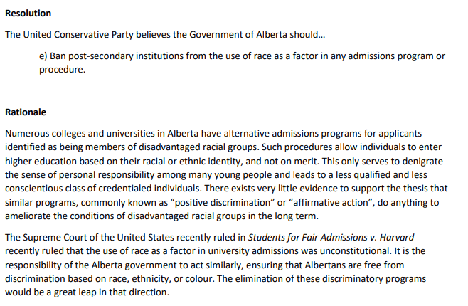 KevinNimmock's tweet photo. The list of resolutions that will be voted on during the UCP AGM in November is out.
https://t.co/wrlyfLD1p9
Here are a few: https://t.co/hTboN3aVR5