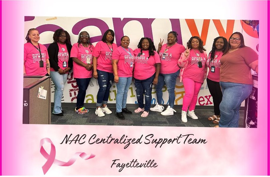 FAYCallCenter's tweet photo. CSD team! Party in Pink #smithstarzz #rushhour #WeRtheNAC @dashownia @cw7117 @Amor910 @Jmomrox1970 https://t.co/9DrSqWQV08