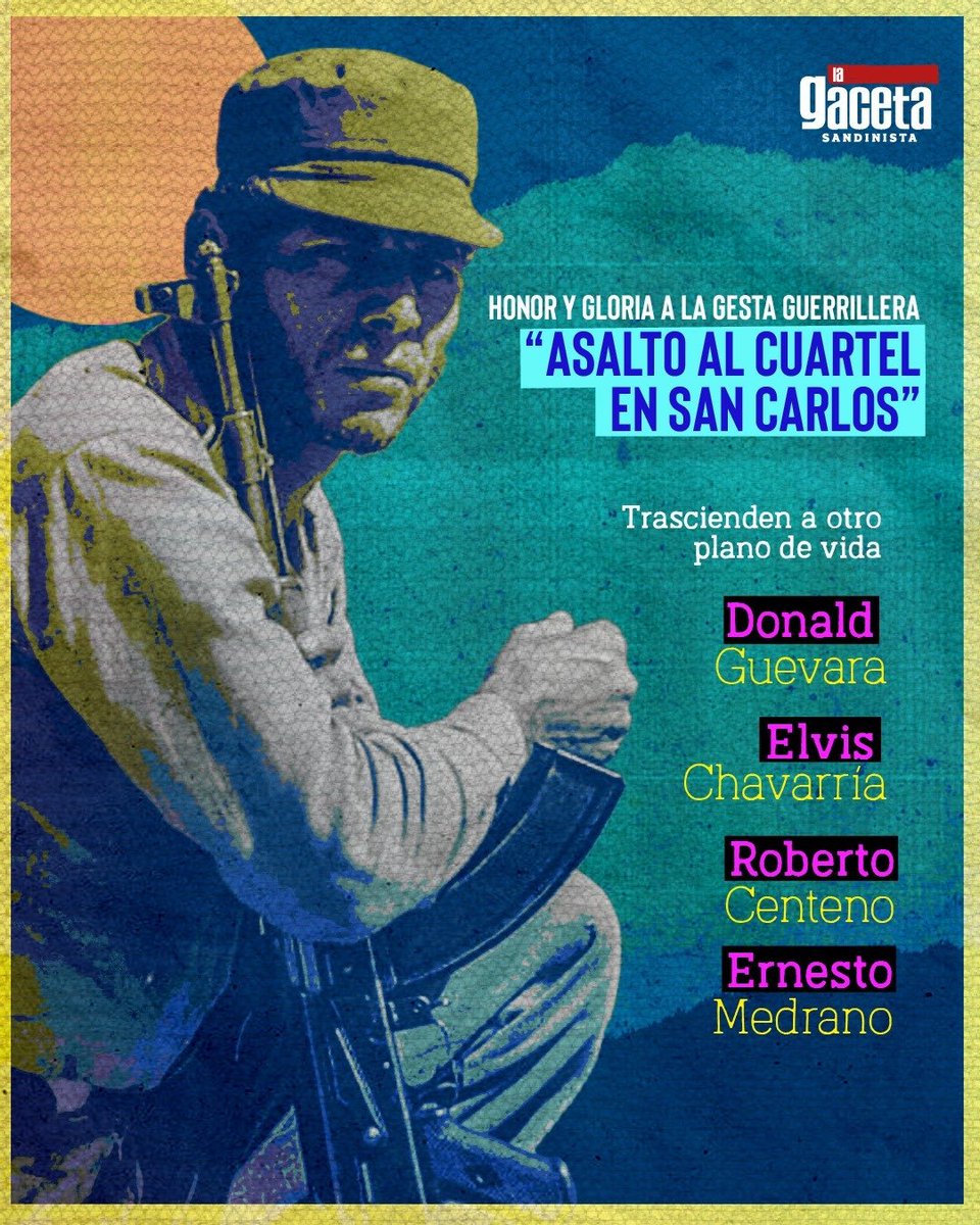 El 13 de octubre de 1977, se llevaron a cabo una serie de operaciones guerrilleras en Nicaragua, dando inicio a la Insurrección Popular Sandinista para derrotar a la tiranía somocista.
