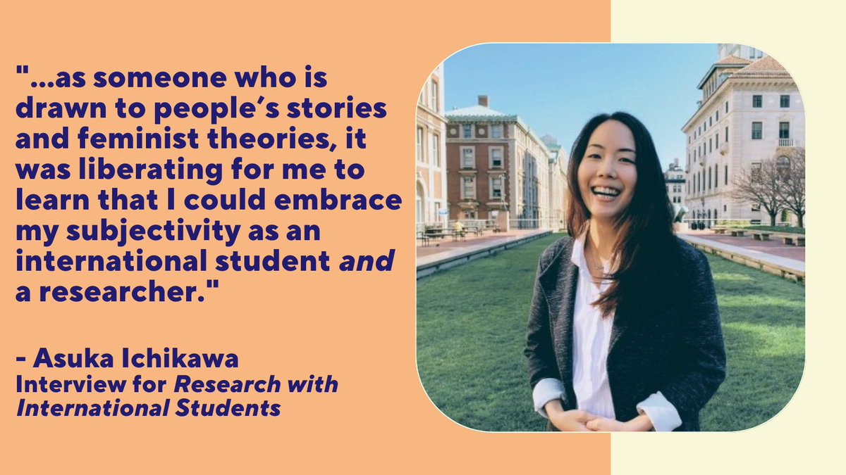 JLMittelmeier's tweet photo. A new researcher interview is up on our website from Asuka Ichikawa!
@AsukaIchikawa talked to us about the dual role of being an international student, researching with international students.
A lovely read before the weekend!: https://t.co/ib1pL1RYwt
@BC_CIHE @jistudents https://t.co/LYA2B0Wfcb