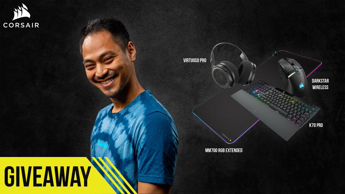 Afin de célébrer le nouveau partenariat avec Corsair, on vous fait gagner un set COMPLET Corsair !

Comment participer ?

- Follow <a href="/Solivann_/">Solivann</a> et @CorsairFRA
- RT et like le post
- Tag 2 personnes

TAS 27 octobre

Bonne chance ! 🍀