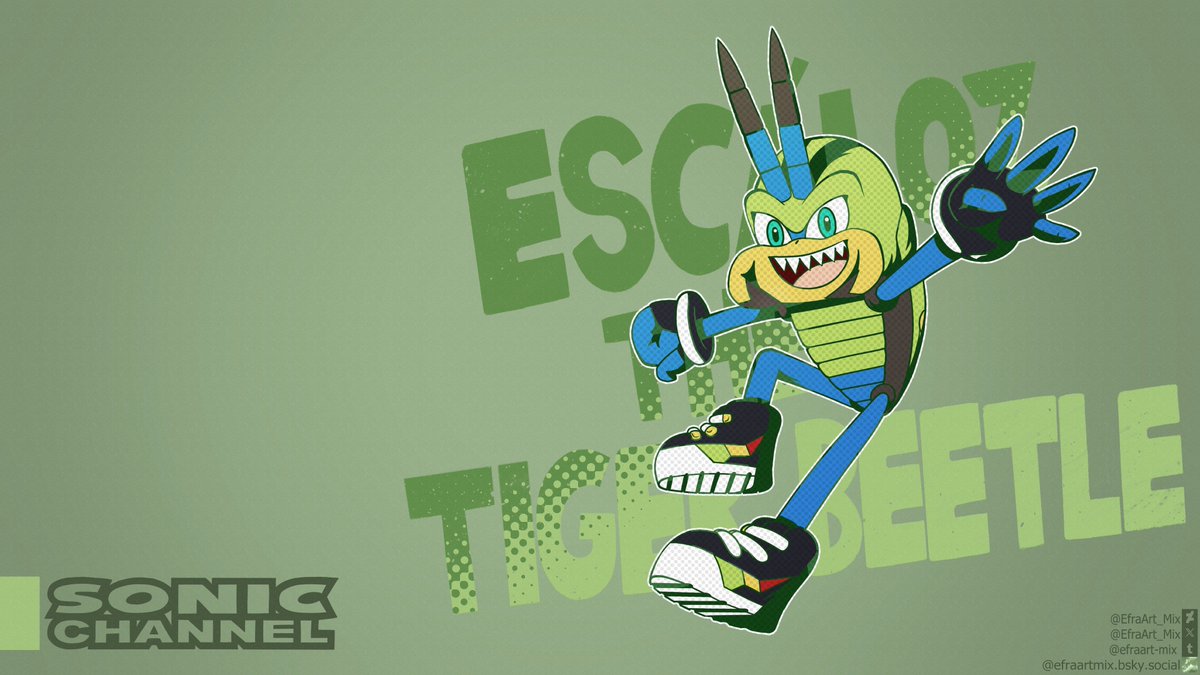 EfraArt_Mix's tweet photo. Oh! It's incredible that it's already been 4 years, time flies like a bug. Happy anniversary Escáloz 😄😊 🎊🎁
#SonicTheHedgehog #SonicArtist #SonicFC #SonicOC #SonicFanCharacter #SonicChannel #SonicChannelStyle #TigerBeetle #Beetle #Insect #Bug https://t.co/m58T0eLJQL
