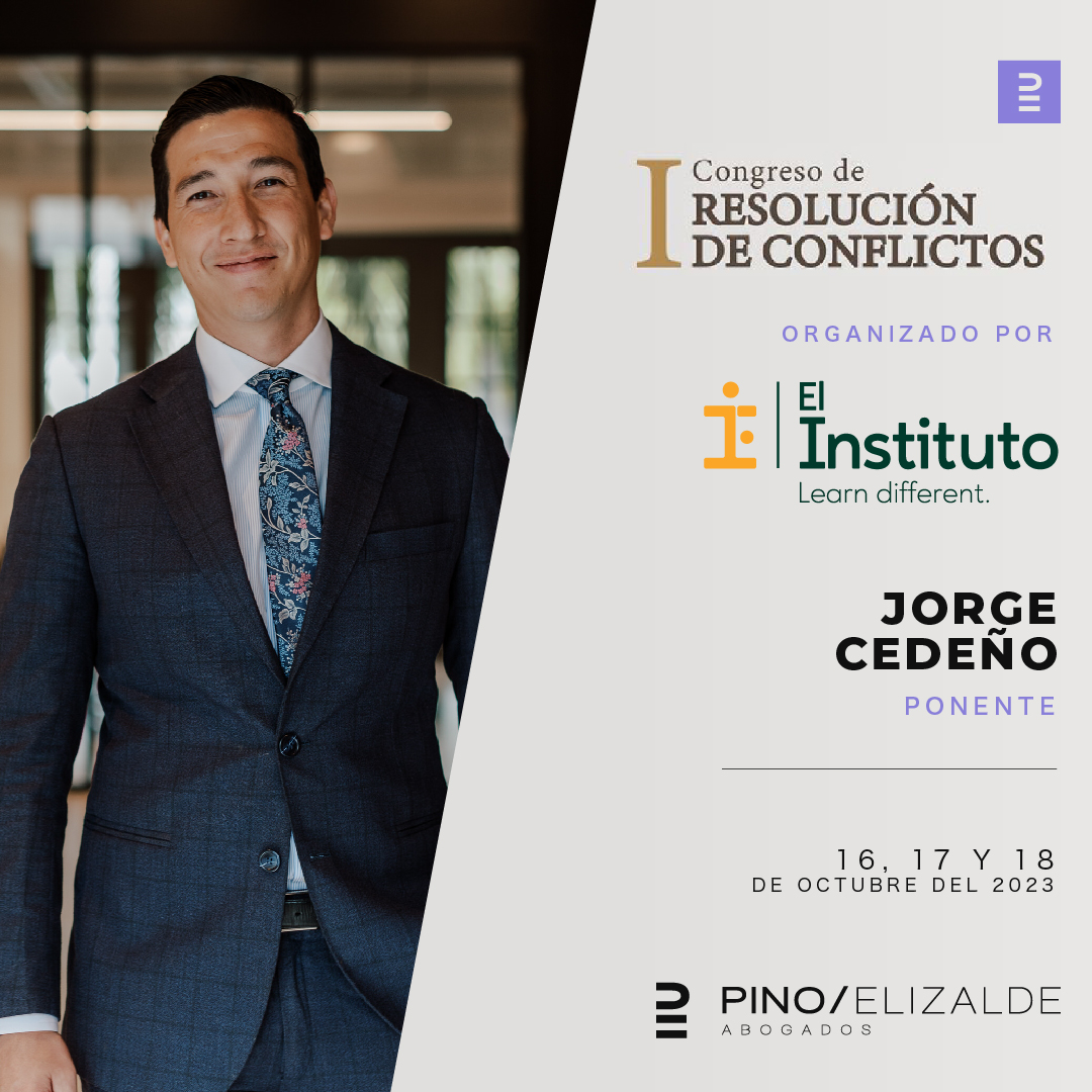 PinoElizalde's tweet photo. Nuestro Directo @jorgececu participará como ponente en el I Congreso de Resolución de Conflictos, donde expondrá el tema “Afectación a terceros en fase de ejecución de sentencias” + https://t.co/YiP16bFhUx
