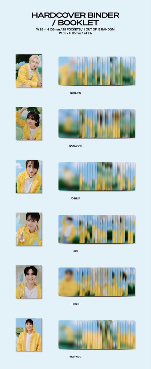 mygosvt's tweet photo. SEVENTEEN 11th Mini Album 'SEVENTEENTH HEAVEN (CARAT Ver.)' 

❶ Outbox
🔸1 out of 13 random
❷ Hardcover / Booklet
🔸1 set 24ea: follow the member you get for hardcover binder
❸ Lyric Book
❹ CD-R
❺ Photocard
🔸4 out of 52 random https://t.co/TXHFDlW8Mq