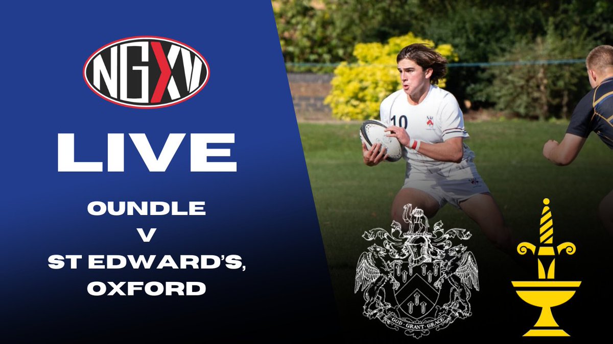 Next_Gen_Live's tweet photo. Preview: Oundle v St Edward's, Oxford | Live Stream
A look ahead to tomorrow's LIVE game, @OundleRugby vs @TeddiesSport
Should be a cracker!
https://t.co/N9egONjmBB
#SchoolsRugby #SchoolRugby #LiveRugby #LiverStream https://t.co/Colg4vsOn7