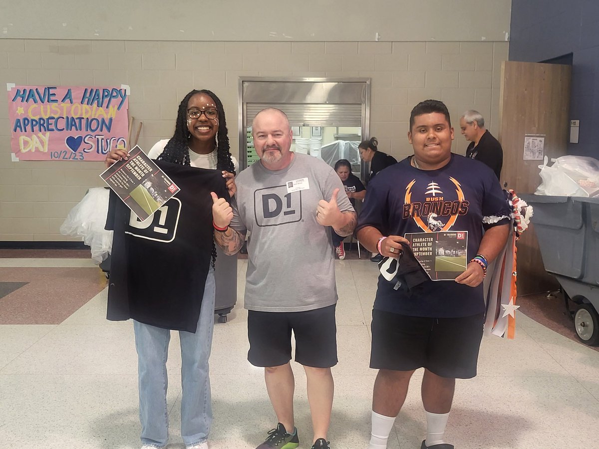 BHS_Broncos's tweet photo. Big S/O to India Orobor of @GbhsGirlshoops &amp; Fernando Padilla of @BUSHHS_FOOTBALL for being D1 Character Award recipients for the month!!!!! We are super proud of you!!!! #broncopride https://t.co/6VfWaZaW4p