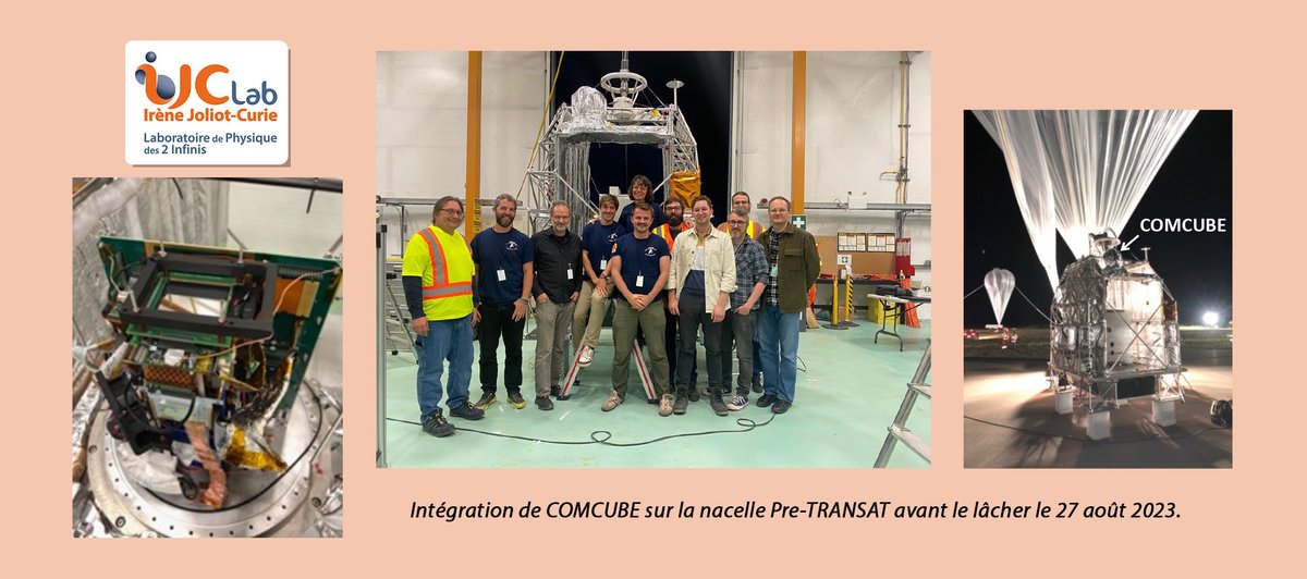 🎈 COMCUBE s'envole dans la stratosphère, pour en savoir plus ijclab.in2p3.fr/actualite/comc… #spatial #satellite #Gamma #physique #Science