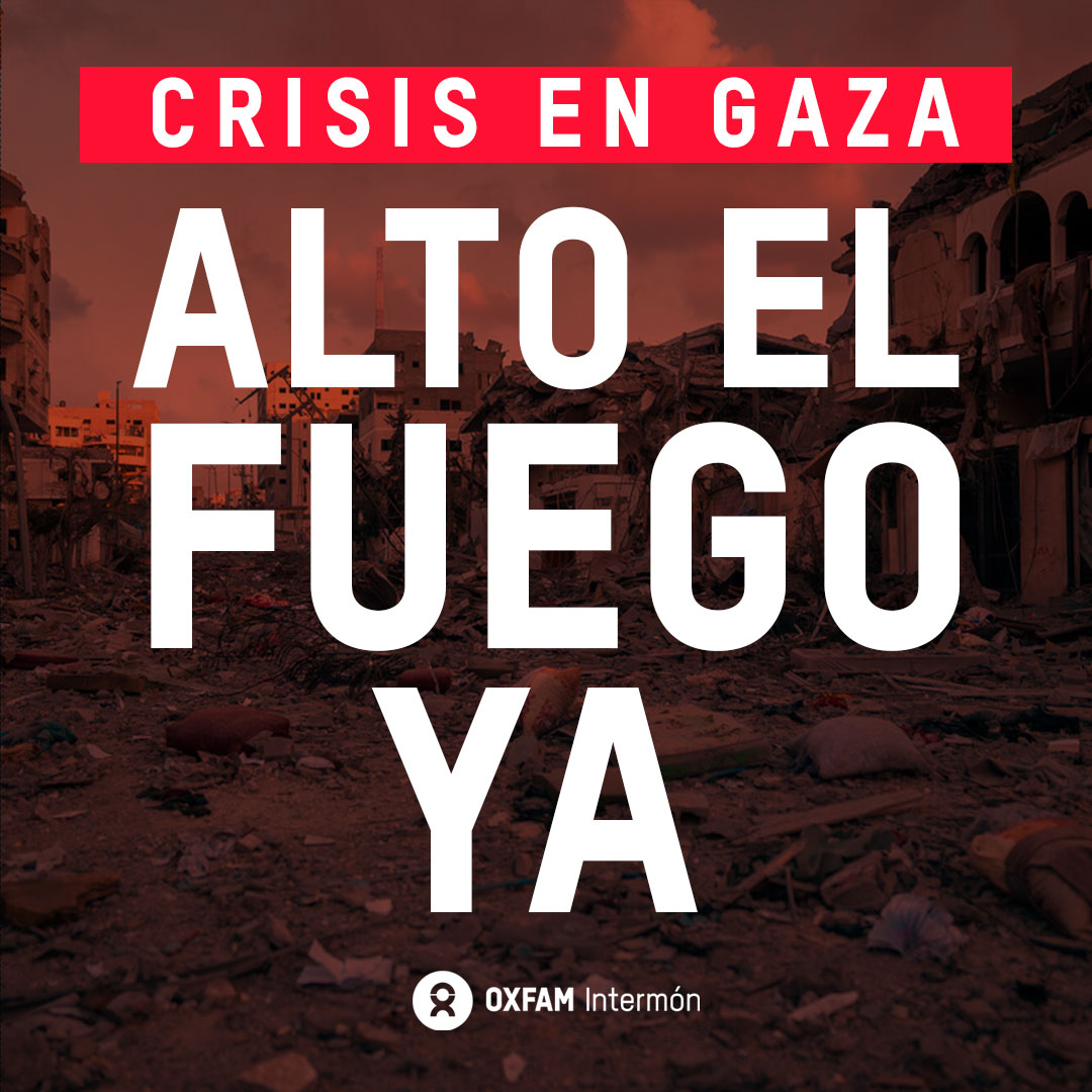 OxfamIntermon's tweet photo. 🔴Por favor, COMPARTE. 
La orden de evacuación de Israel a Gaza en el tiempo establecido es absolutamente inhumana e IMPOSIBLE. 
Ayúdanos a pedir a la Comunidad Internacional que utilice su máxima influencia para intervenir.
La vida de miles de civiles está en juego.
#ALTOELFUEGO https://t.co/yq5QBEaBMd