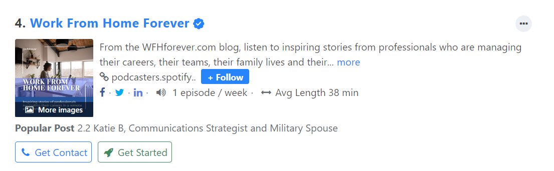 🎉 Exciting news! 🎙️ We've climbed to #4 on Feedspot's 15 Best Work From Home Podcasts! 🌟 Join thousands of listeners and discover why we're a top choice. 🚀 🎧🏡 #WFHPodcast #TopRanked #WorkFromHome

podcasts.feedspot.com/work_from_home…