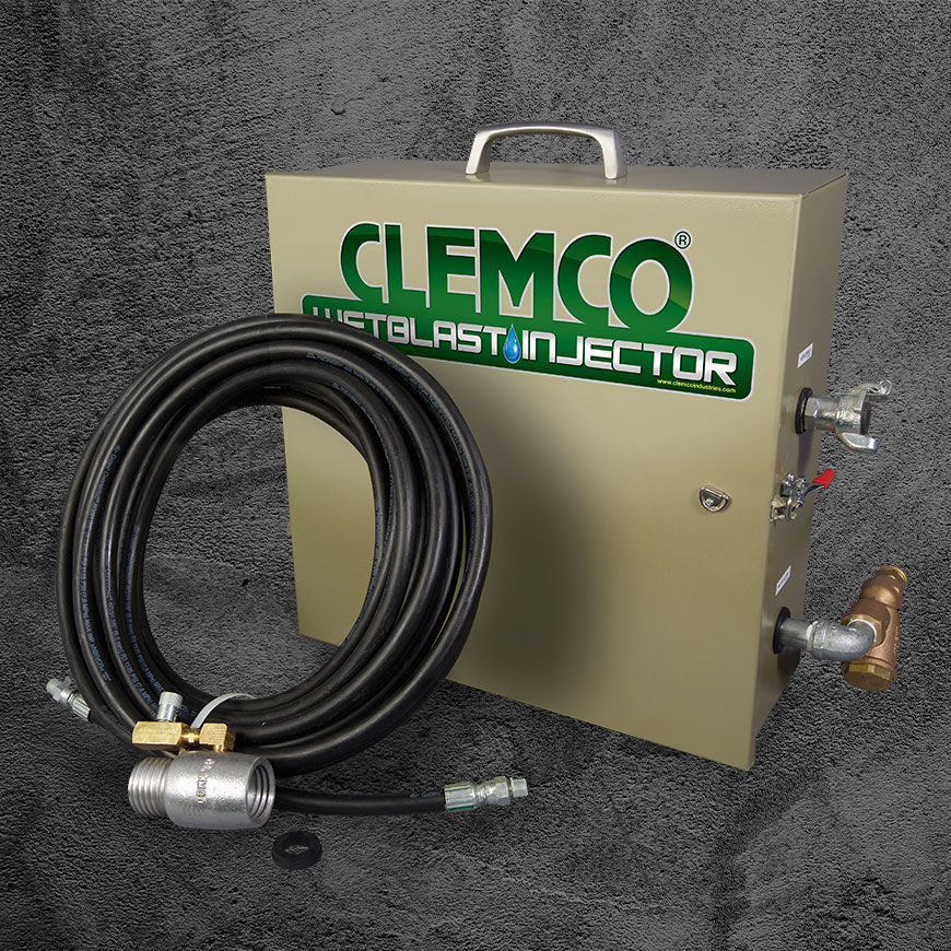Wetblast Injector System 
Problem: Wetblast is not required on all jobs and your customers already have dry blast equipment in their fleet that they trust and rely on every day.  

Solution: clemcoindustries.com/wetblast-conve…