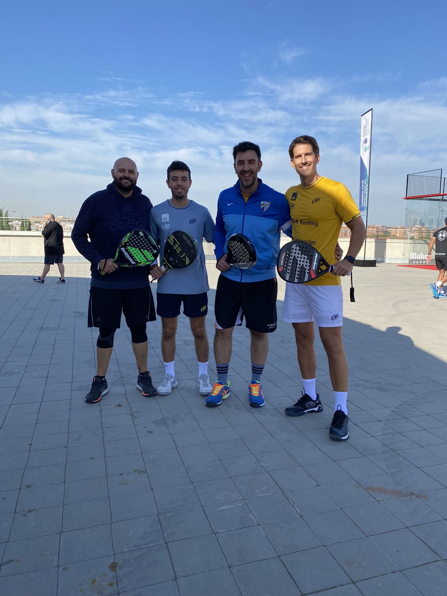 HugoCondesM's tweet photo. Gracias a @JuanfranT20 por contar conmigo para participar en #Play2help. Ha sido una mañana de reencuentros y de mucho Pádel!!! https://t.co/FiRMSodplW