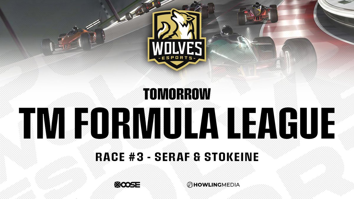 wolves_esports's tweet photo. Tomorrow, #WolvesTM starts their engines again as Race #3 of the @TMFormulaLeague begins at 21:00 CET!

#KeepHowling https://t.co/i9JyeThHYx