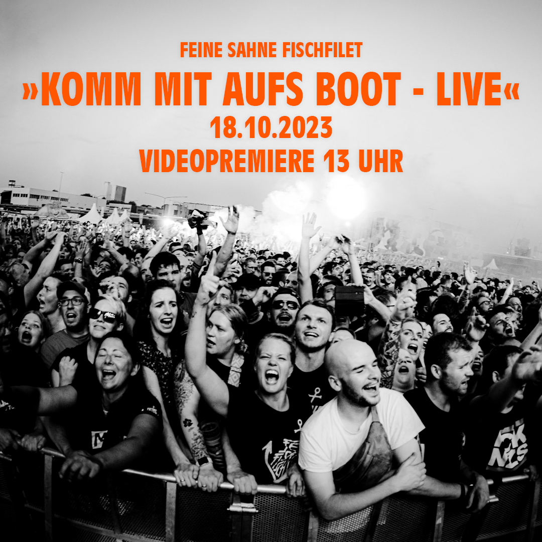 Mittwoch kommt die erste Singe mit Video als Vorgeschmack auf unser neues Live-Album.