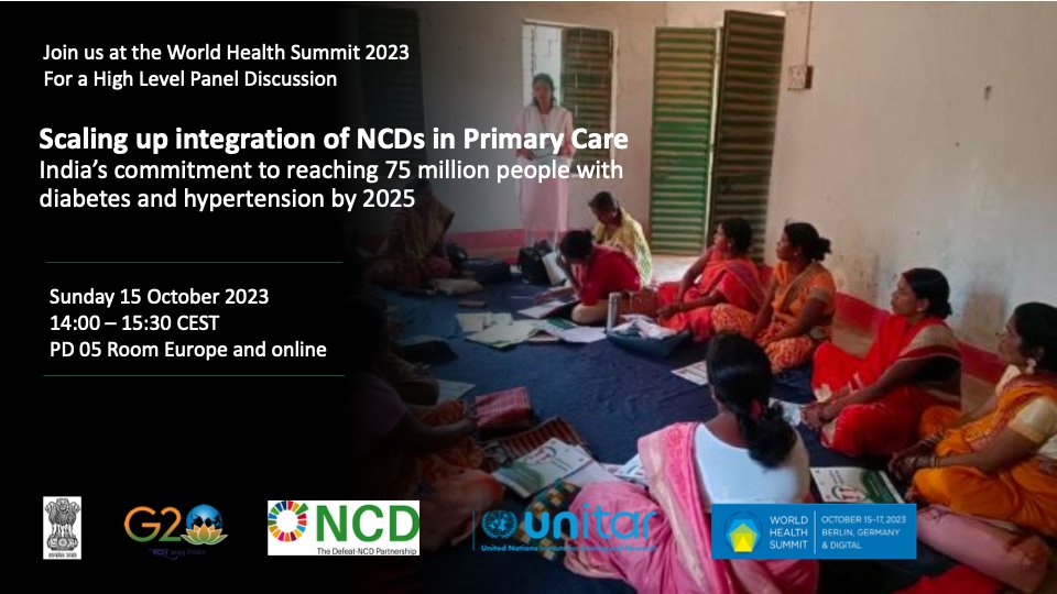 Join us for the high-level panel discussion at the World Health Summit on Sunday, 15 October 2023 at 14:00 hours (CEST) online through the following live streaming link: lnkd.in/eSFADWCU

You can also attend in person in Berlin, Germany by registering on the WHS website.