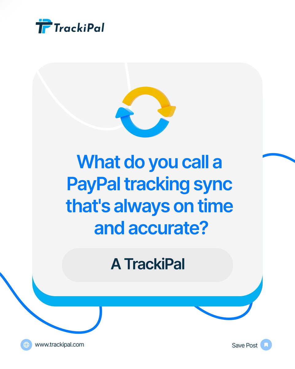 Tired of manually entering order tracking info into PayPal? 

TrackiPal automatically syncs your shipped order tracking info to #PayPal in real-time. 

Get paid 10x faster, reduce #chargebacks, and improve your PayPal seller record. 

Try TrackiPal today: trackipal.com