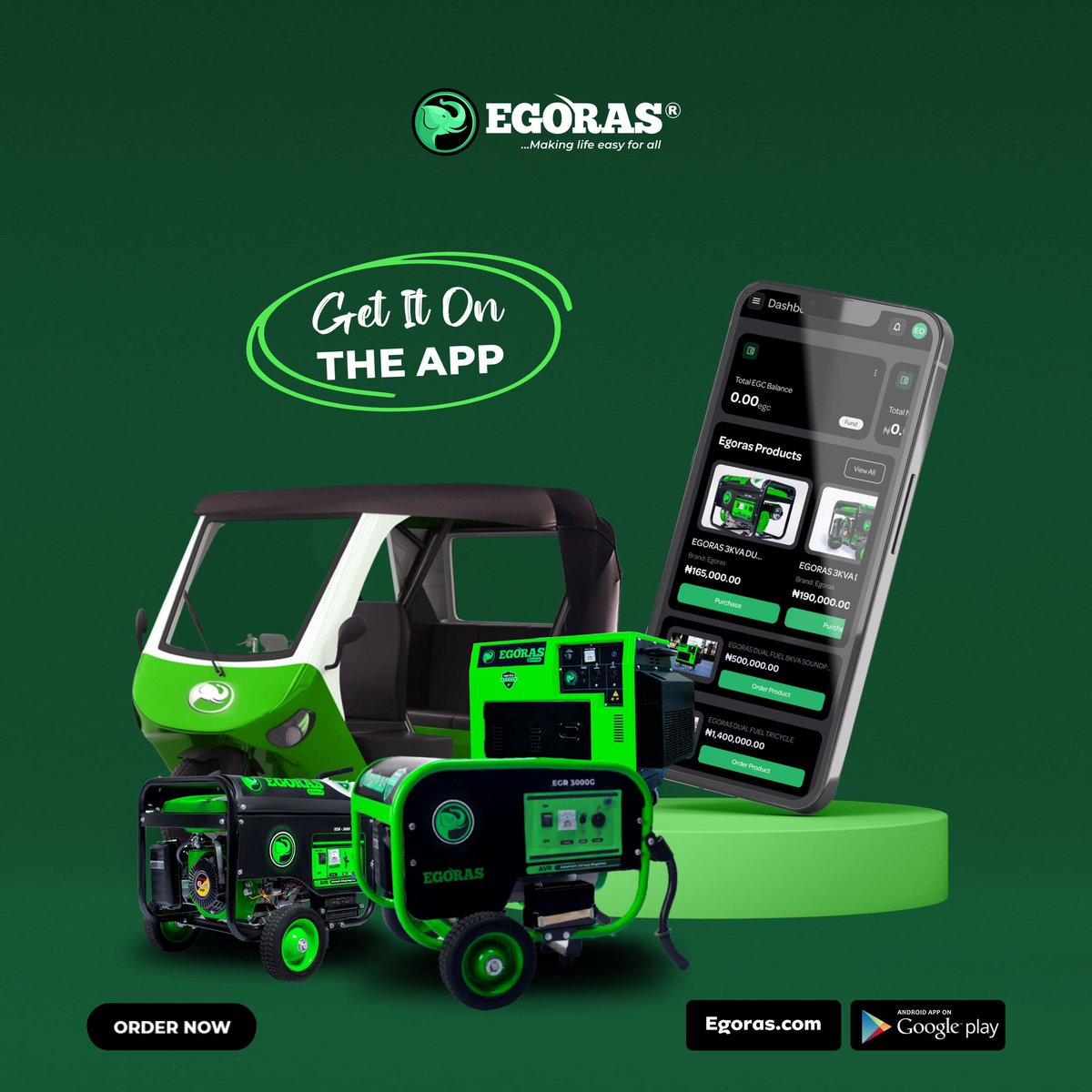 Save big with Egoras!
Make secure payments with the Egoras Pay App and enjoy exclusive discounts on Egoras products. Shop now and start saving!
Download the app today at egoras.com
Need help? Call or chat us on WhatsApp: 09123183924
#DualFuel #EgorasPay