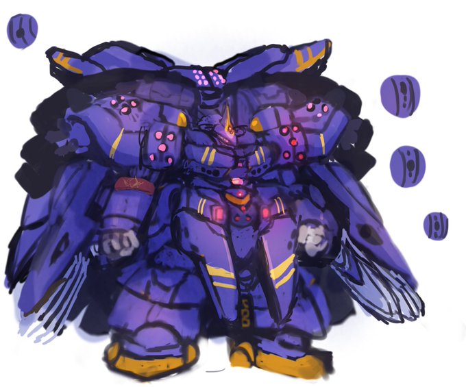 ひさびさに昔作ったメカをちょっと手直し…(*'▽`*)
【ゼーレンヴェヒター】
全長33m、ドルネクロネ聖者会が拠点防衛用に製作された大型機。
自立攻撃支援機「クーゲル」と追尾レーザーコア、高機動ミサイルを多数搭載、厚い装甲による高防御力を誇る。まさに移動する要塞である。 